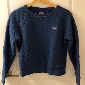 Patagonia organic cotton quilted crew sweatshirt
